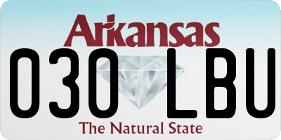 AR license plate 030LBU