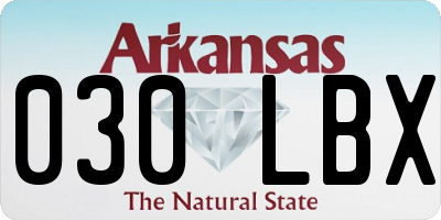 AR license plate 030LBX