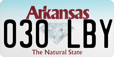 AR license plate 030LBY