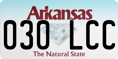 AR license plate 030LCC