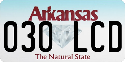AR license plate 030LCD