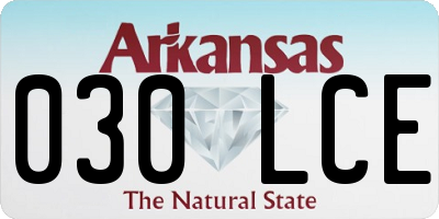 AR license plate 030LCE