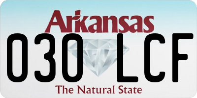 AR license plate 030LCF