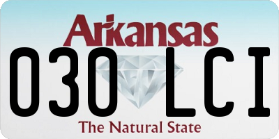 AR license plate 030LCI