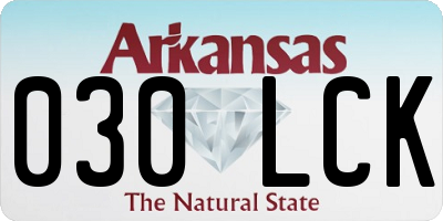 AR license plate 030LCK