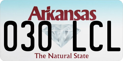 AR license plate 030LCL