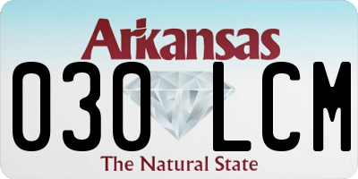 AR license plate 030LCM