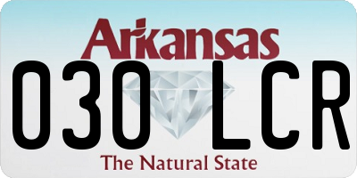 AR license plate 030LCR