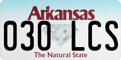 AR license plate 030LCS