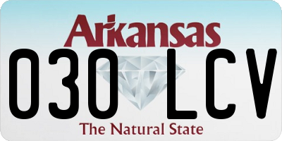 AR license plate 030LCV
