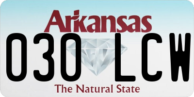 AR license plate 030LCW