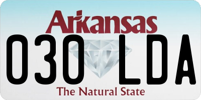 AR license plate 030LDA
