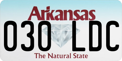 AR license plate 030LDC