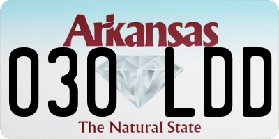 AR license plate 030LDD
