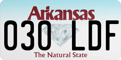 AR license plate 030LDF