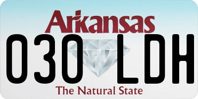 AR license plate 030LDH