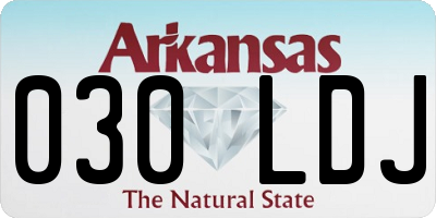 AR license plate 030LDJ