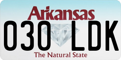 AR license plate 030LDK