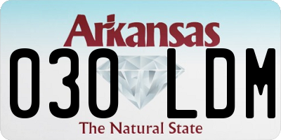 AR license plate 030LDM