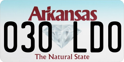 AR license plate 030LDO