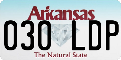 AR license plate 030LDP