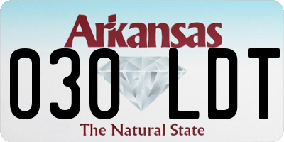 AR license plate 030LDT