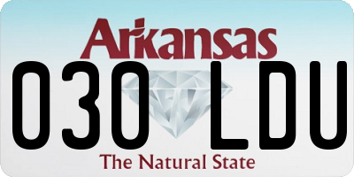 AR license plate 030LDU