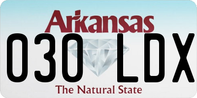 AR license plate 030LDX