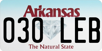 AR license plate 030LEB
