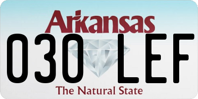 AR license plate 030LEF