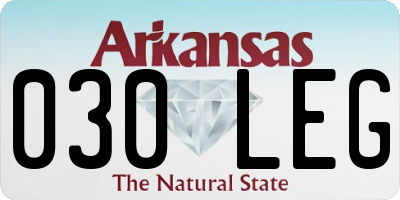 AR license plate 030LEG