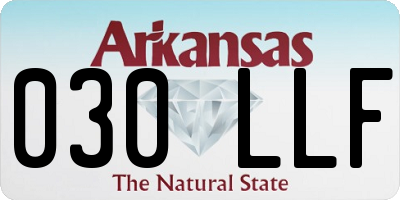 AR license plate 030LLF