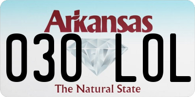 AR license plate 030LOL