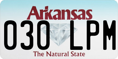 AR license plate 030LPM