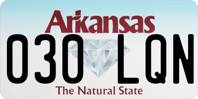 AR license plate 030LQN