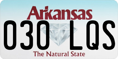 AR license plate 030LQS
