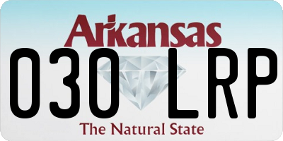 AR license plate 030LRP