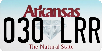 AR license plate 030LRR