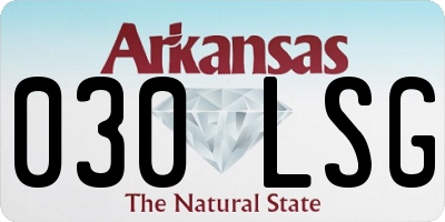 AR license plate 030LSG