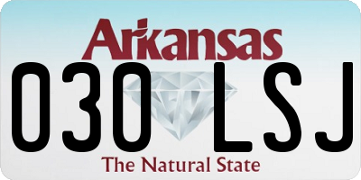 AR license plate 030LSJ