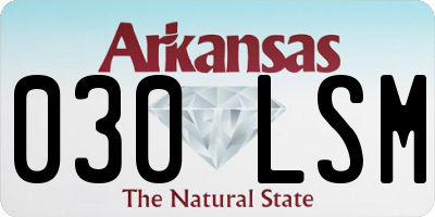 AR license plate 030LSM