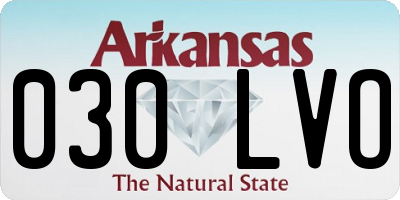 AR license plate 030LVO