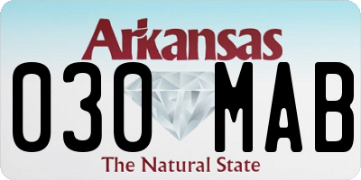 AR license plate 030MAB