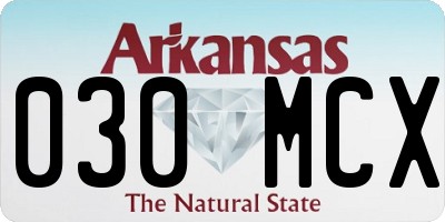 AR license plate 030MCX
