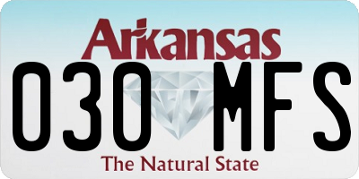 AR license plate 030MFS