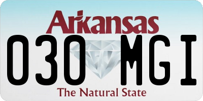 AR license plate 030MGI