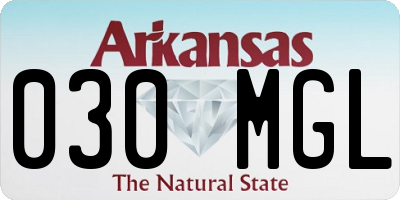 AR license plate 030MGL