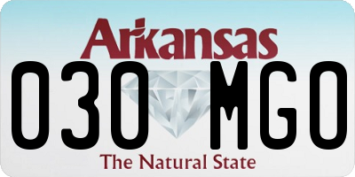 AR license plate 030MGO