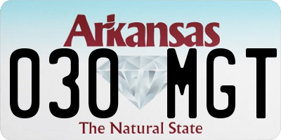 AR license plate 030MGT