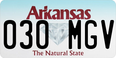 AR license plate 030MGV